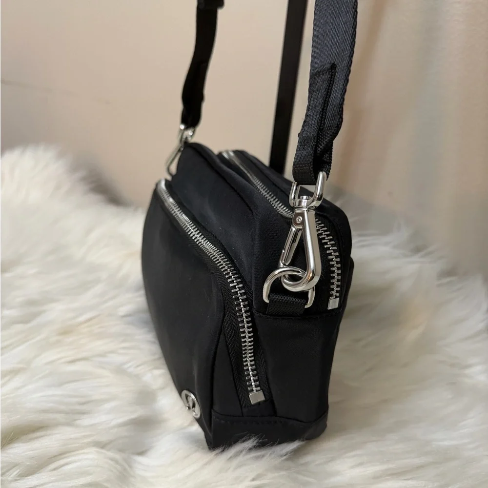 Lululemon Athletica Black Messenger Bag